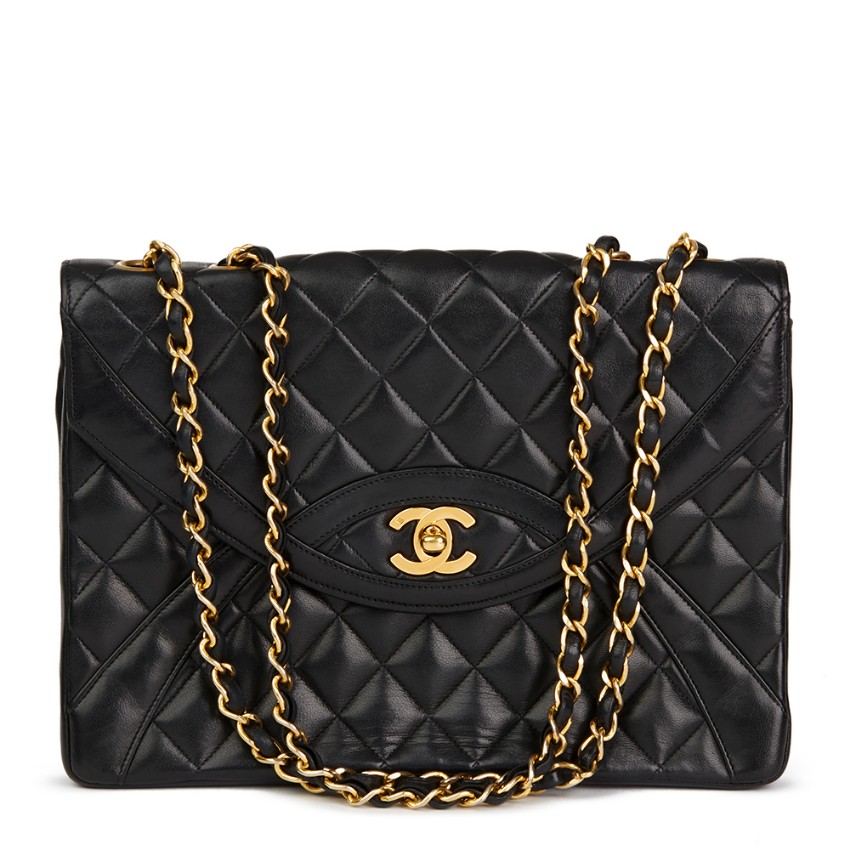 Chanel Black Quilted Lambskin Vintage Classic Single Flap Bag 5 | HEWI London