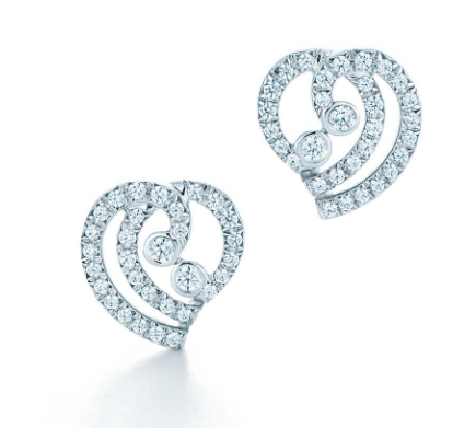 tiffany enchant heart earrings