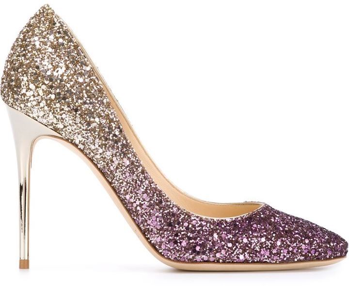 jimmy choo glitter high heels