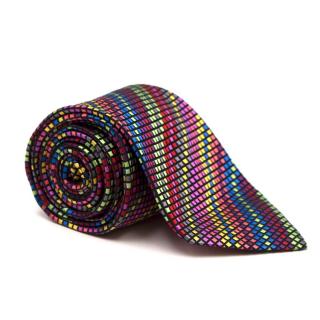 Duchamp Silk Multicoloured Checked Tie
