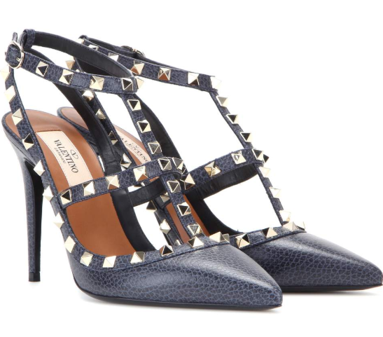 navy blue valentino shoes