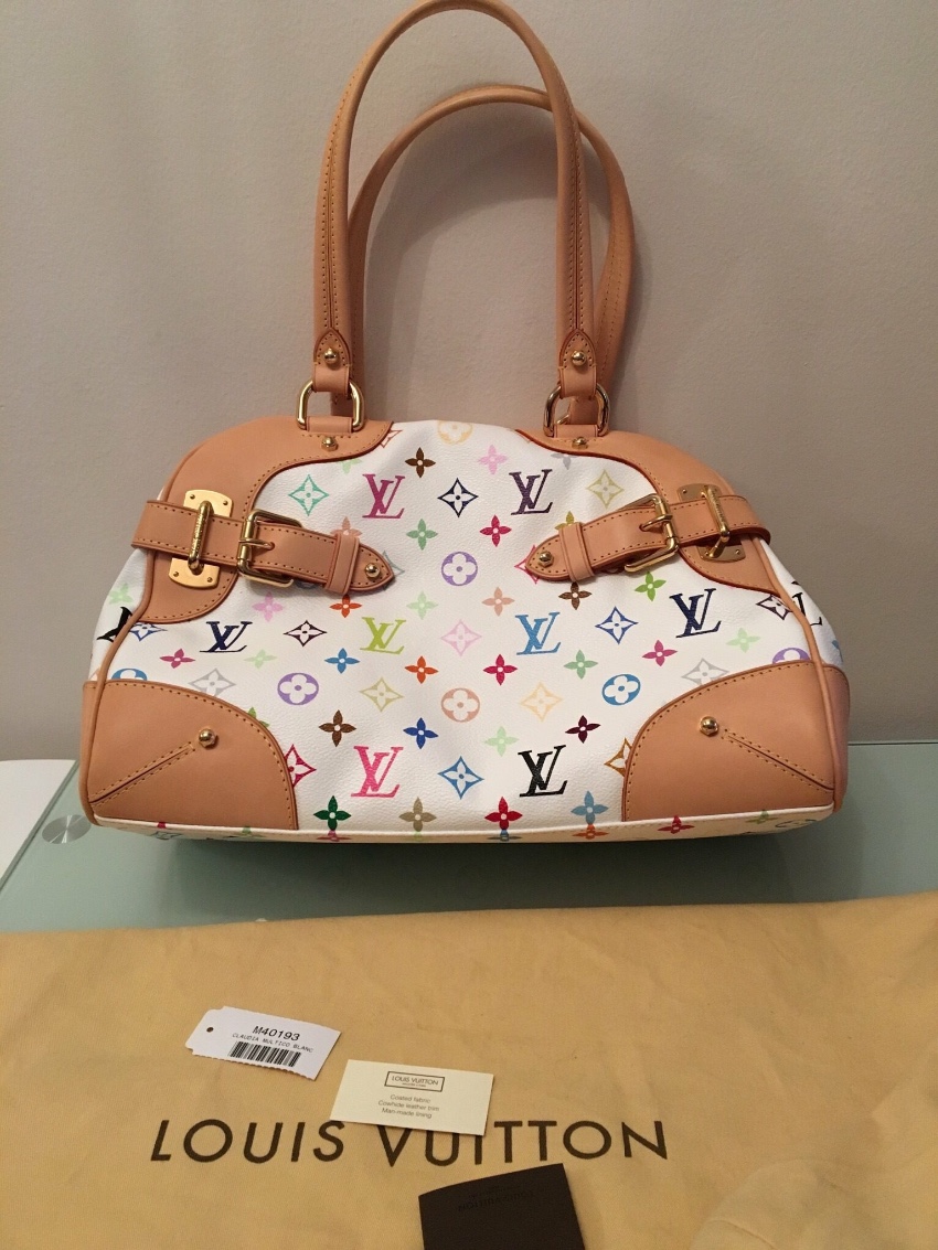 Louis Vuitton White Monogram Claudia Bag | HEWI