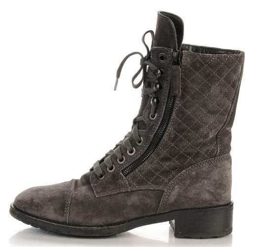 chanel calfskin boots