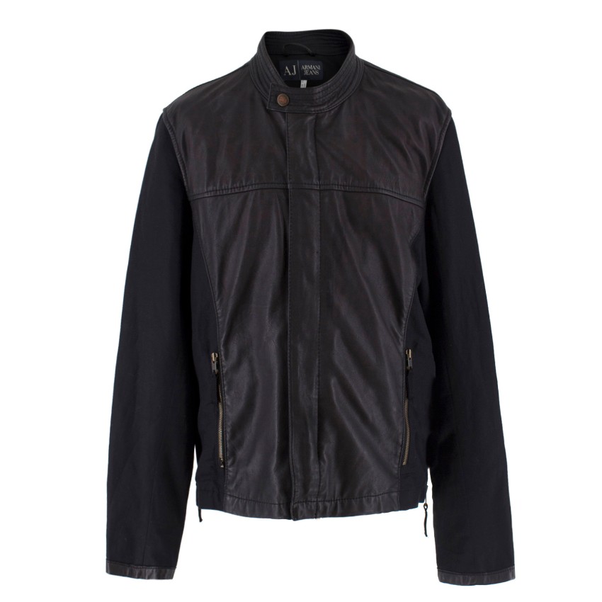 Armani Jeans Leather Jacket | HEWI