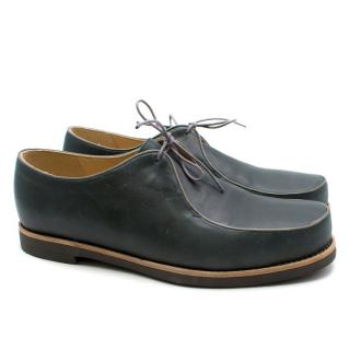 T&F Slack Shoemakers London Handmade Leather Lace Loafers
