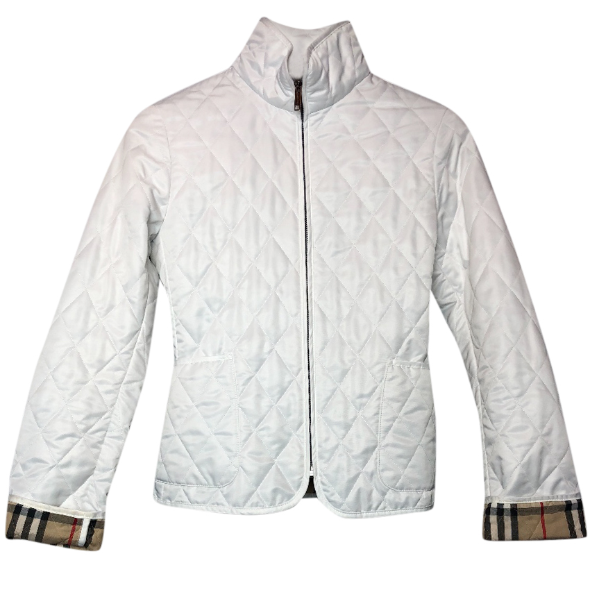 Burberry White Quilted Jacket 1 | HEWI