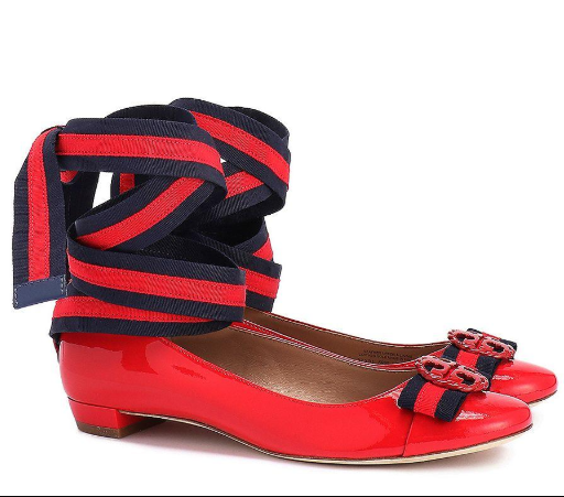 Tory Burch Maritime Ankle Wrap Ballet 
