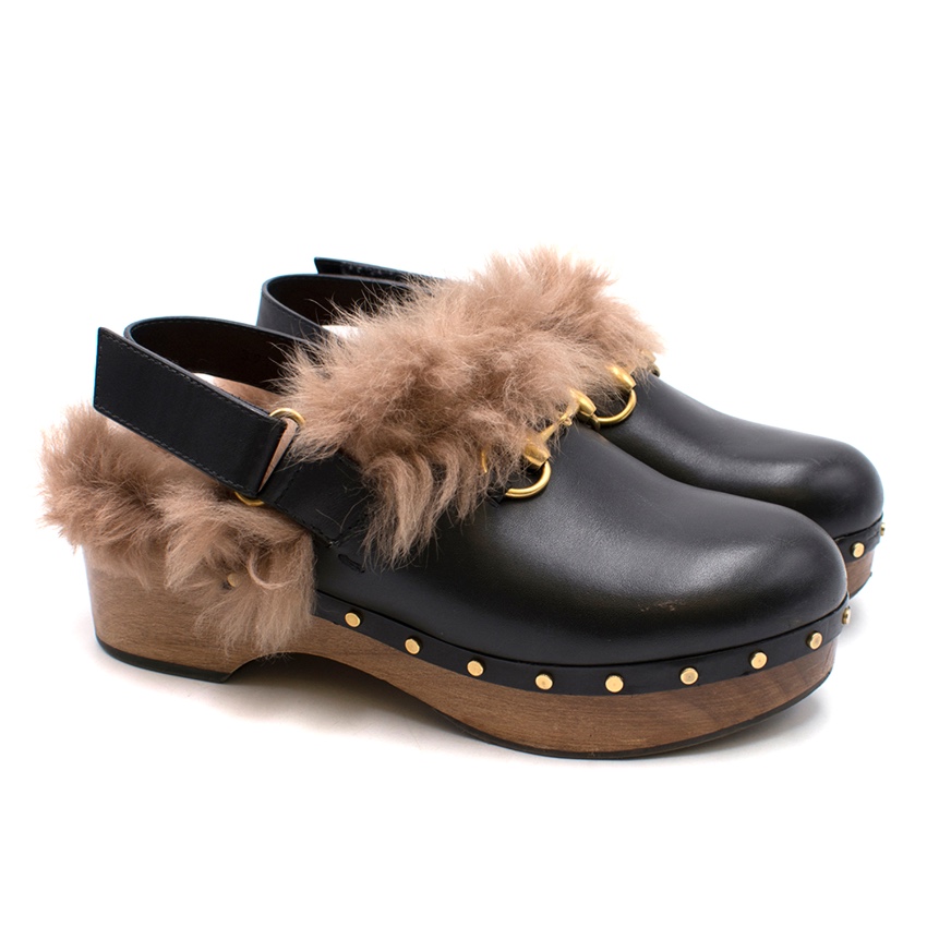 fur lined clogs