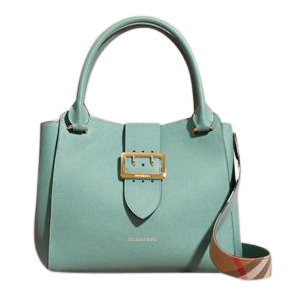 Medium Buckle Tote In Grainy Leather 