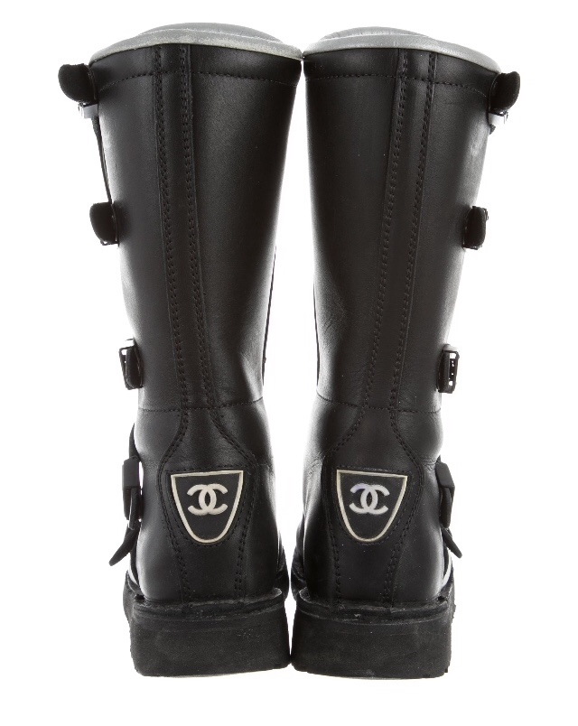 chanel motocross boots