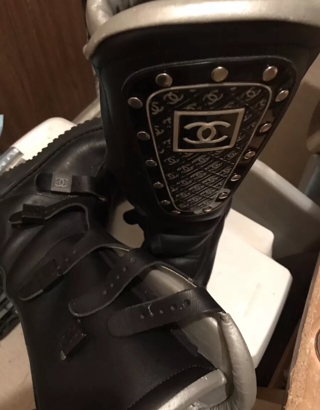 chanel motocross boots