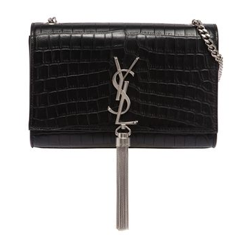 saint laurent kate croc embossed