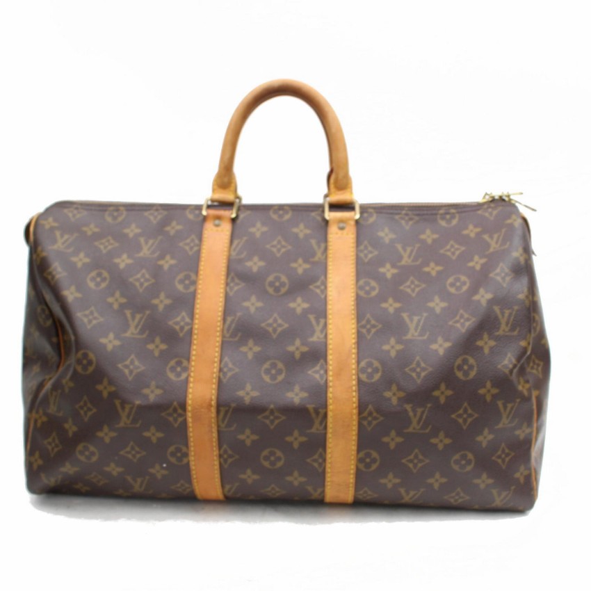 Satchel Louis Vuitton Brown in Cotton - 31948365