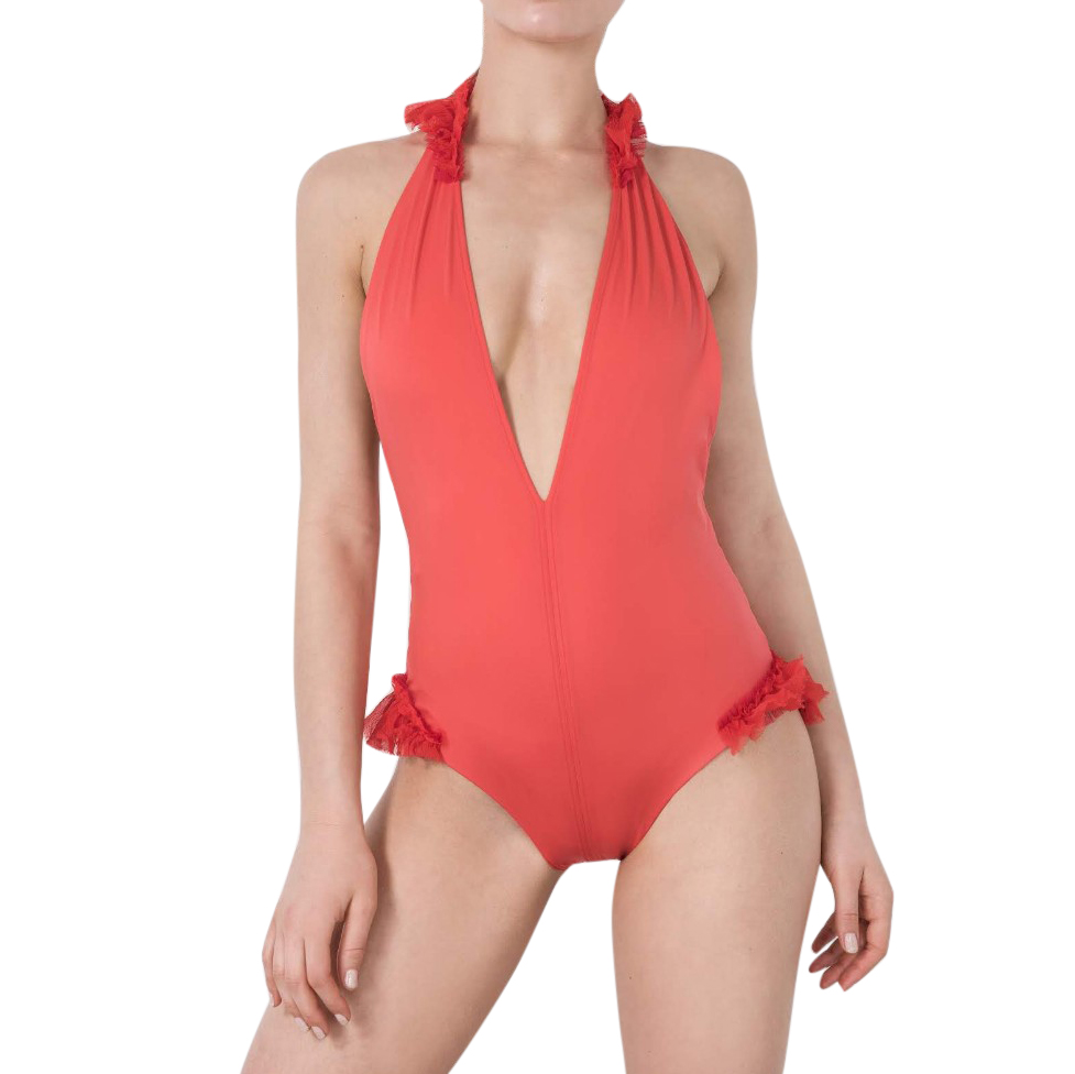 ruffle swimming costume