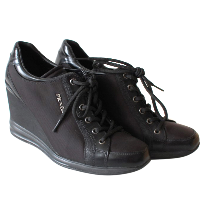 prada wedge sneakers