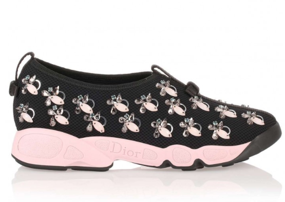 black and pink dior sneakers