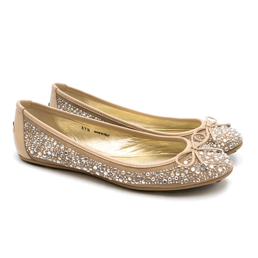 diamante ballet shoes