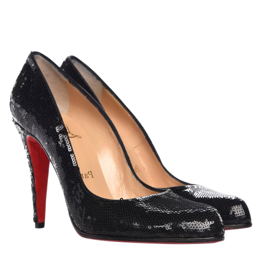 black sequin shoes pumps