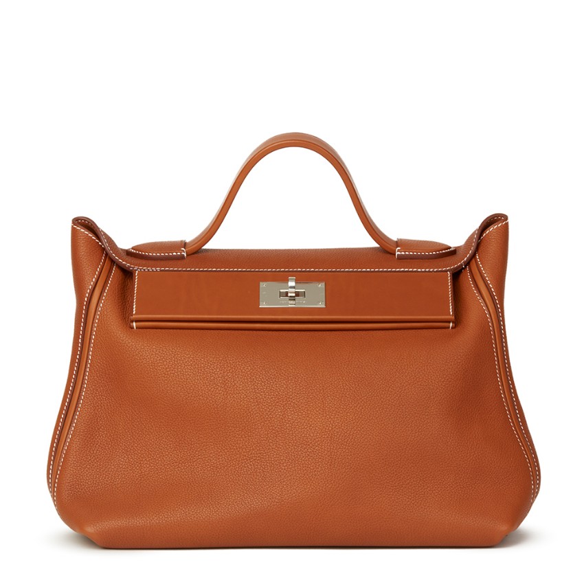 Hermes Veau Barenia Barenia Faubourg Leather 2424 35cm Bag | HEWI