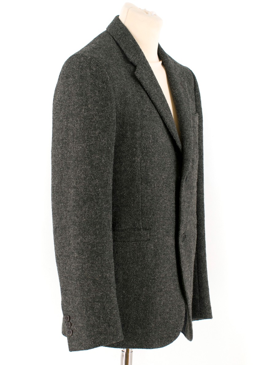 Margaret Howell Grey Wool Tweed Blazer | HEWI