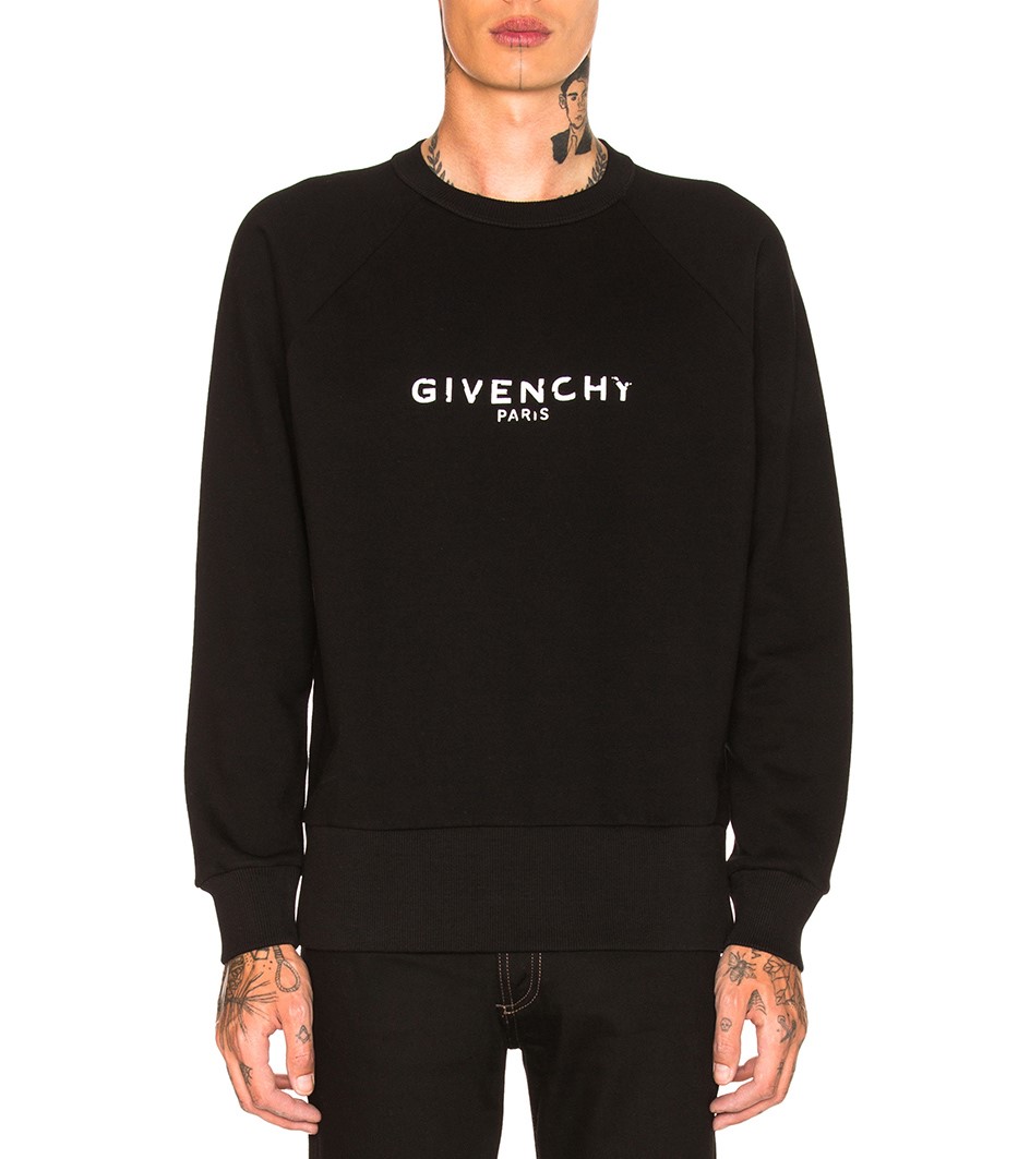 givenchy faded logo sweatshirt