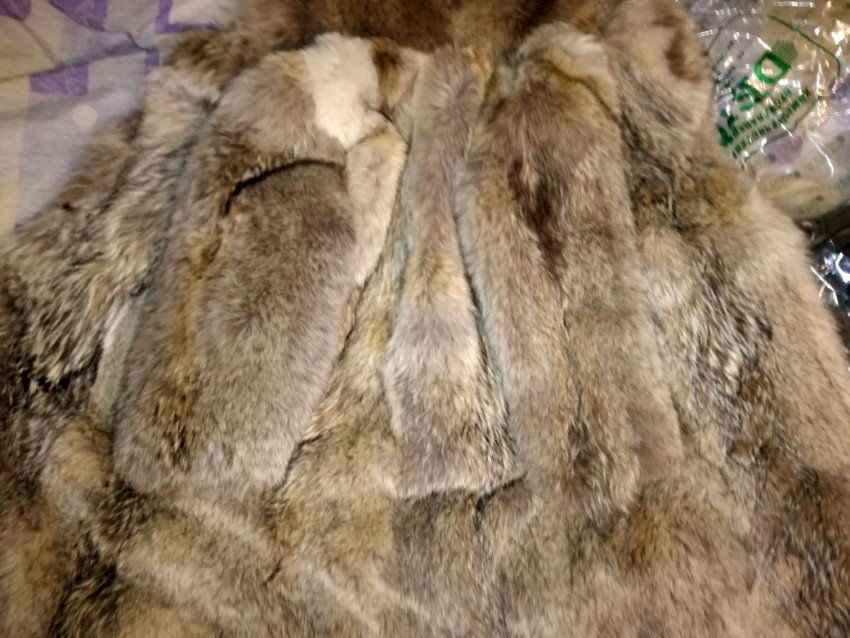 Bespoke Mens Siberian Wolf Fur Heavy Leather Long Coat HEWI