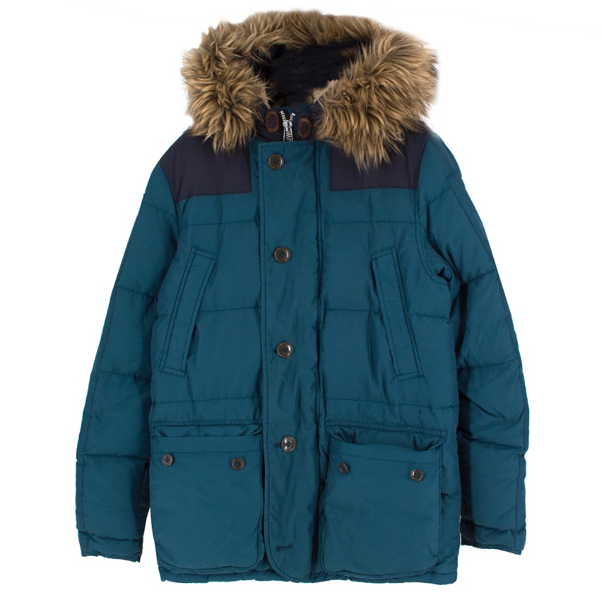 Wallace Barnes Blue Sawtooth Parka Hewi London