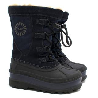 UGG Boys Navy Snow Boots