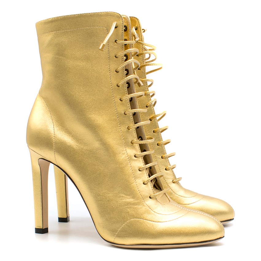 Jimmy Choo Gold Boots