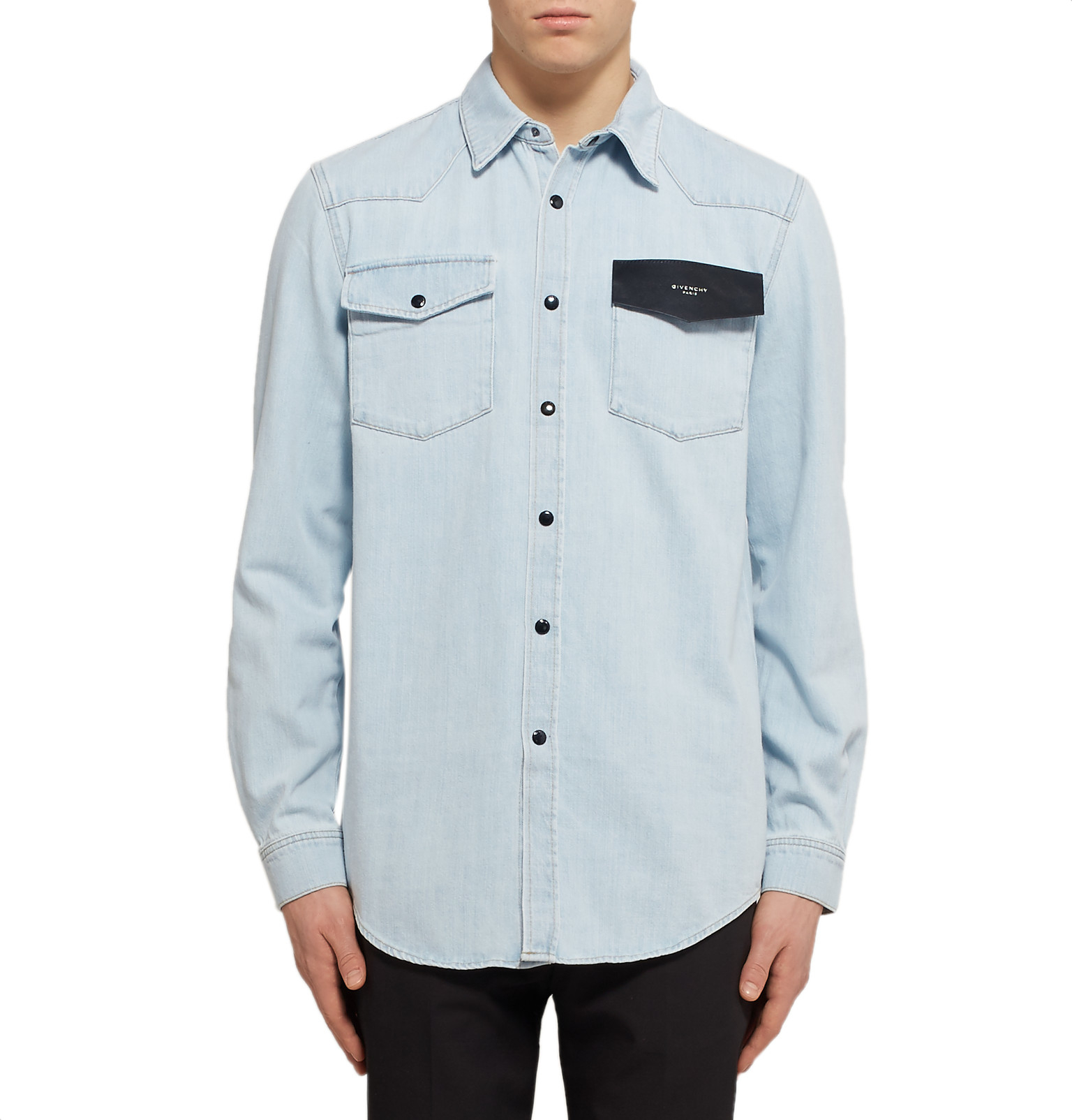 givenchy denim shirt