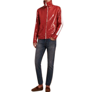Burberry Mens Red Sequin Jacket | HEWI