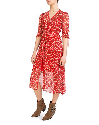 the kooples red floral dress