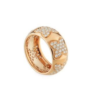 Recarlo 18k Rose Gold Diamond Multi-Clover Ring