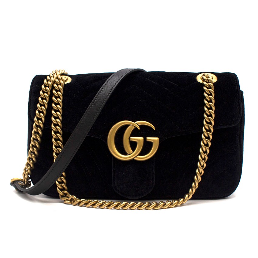 gucci velvet bag small