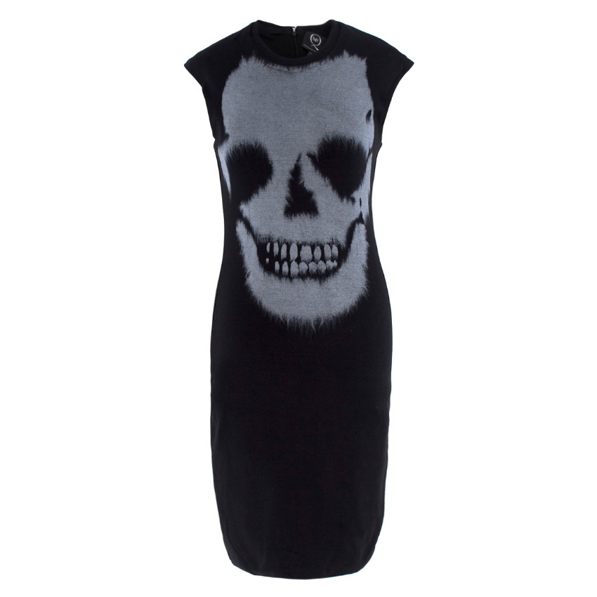 Mcq Alexander Mcqueen Black Skull Dress 