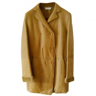 Burberry Faraday Double-breasted coat in shearling