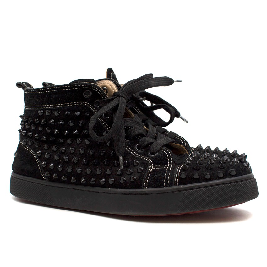 christian louboutin suede trainers