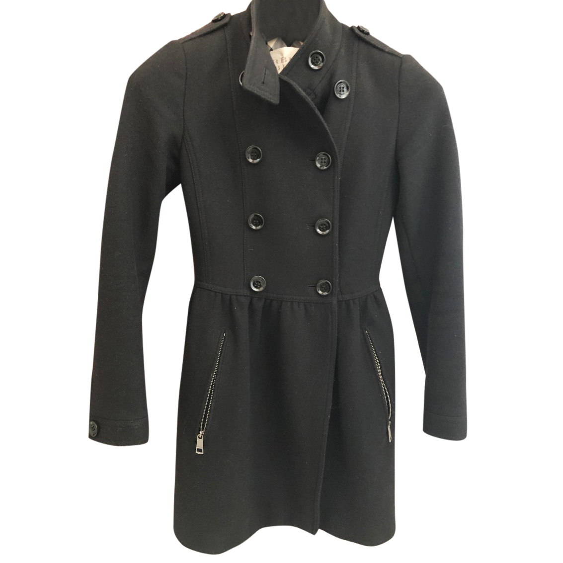 burberry brit wool trench coat