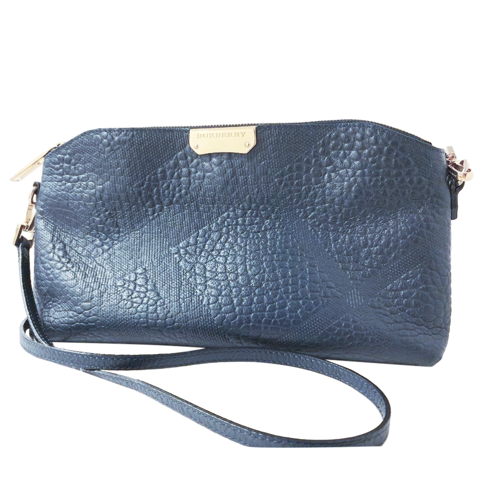 Burberry Blue Leather Crossbody Bag | HEWI