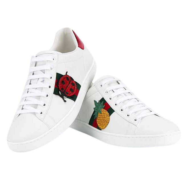 gucci shoes with pineapple