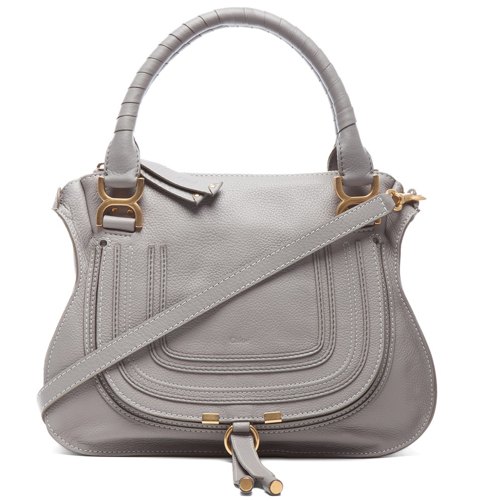 Chloe Small Marcie Double Carry Bag In Small Grain Calfskin | HEWI