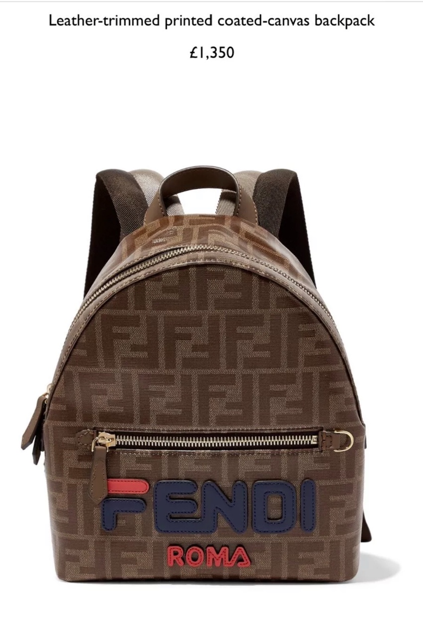 fendi x fila backpack