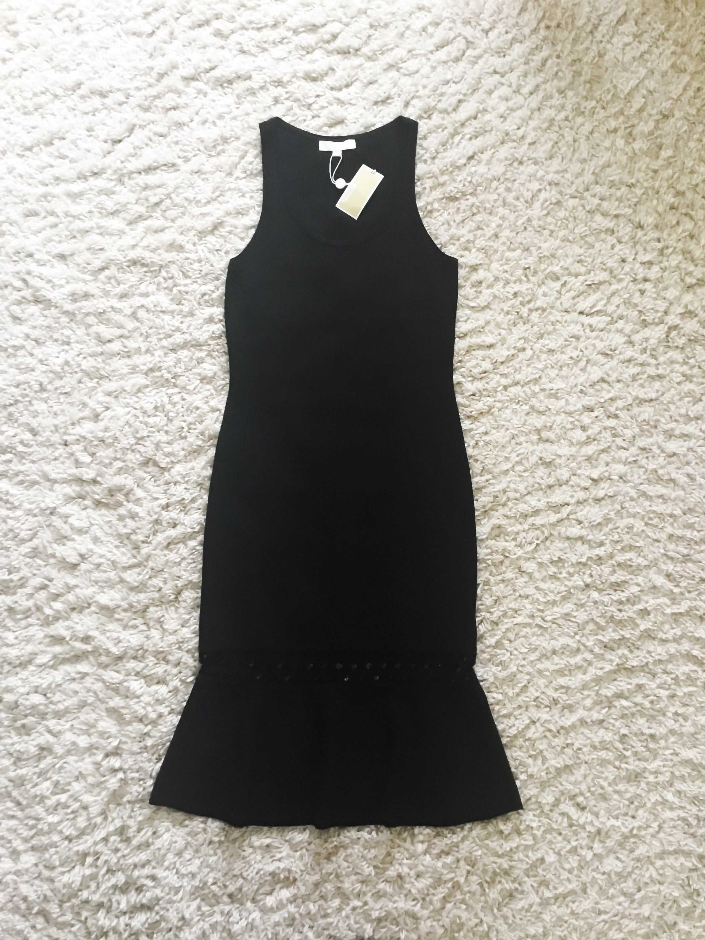 michael kors black knit dress