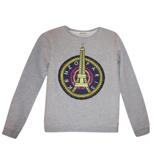 kenzo paris grey sweatshirt