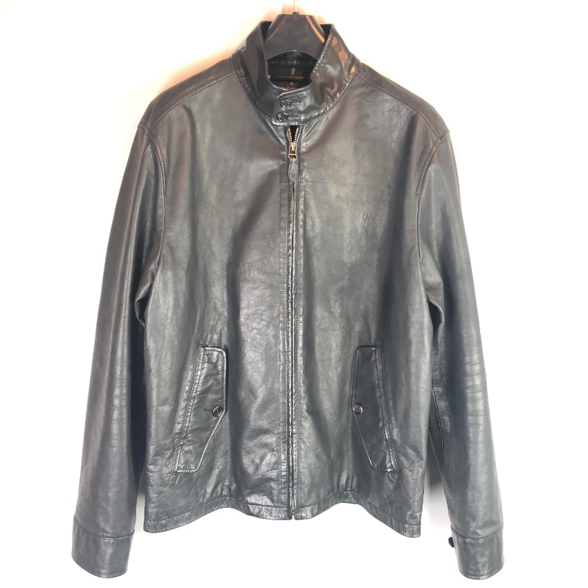 classic polo leather jacket