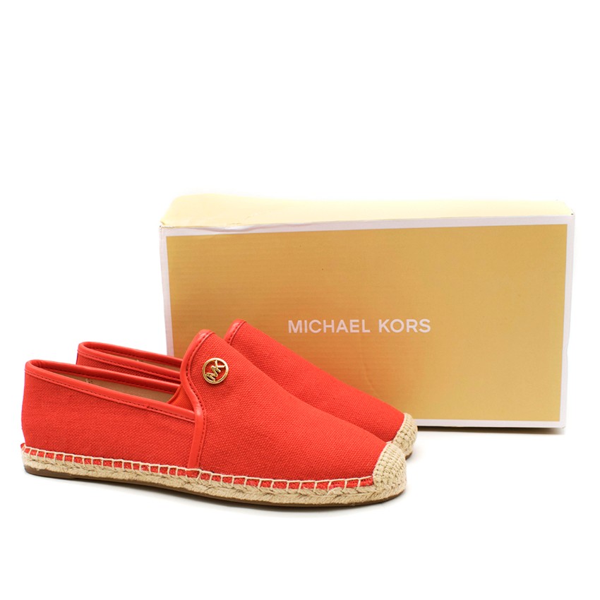 michael kors red espadrilles