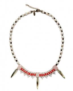 Lossellini Pearl & Rose Quartz Necklace