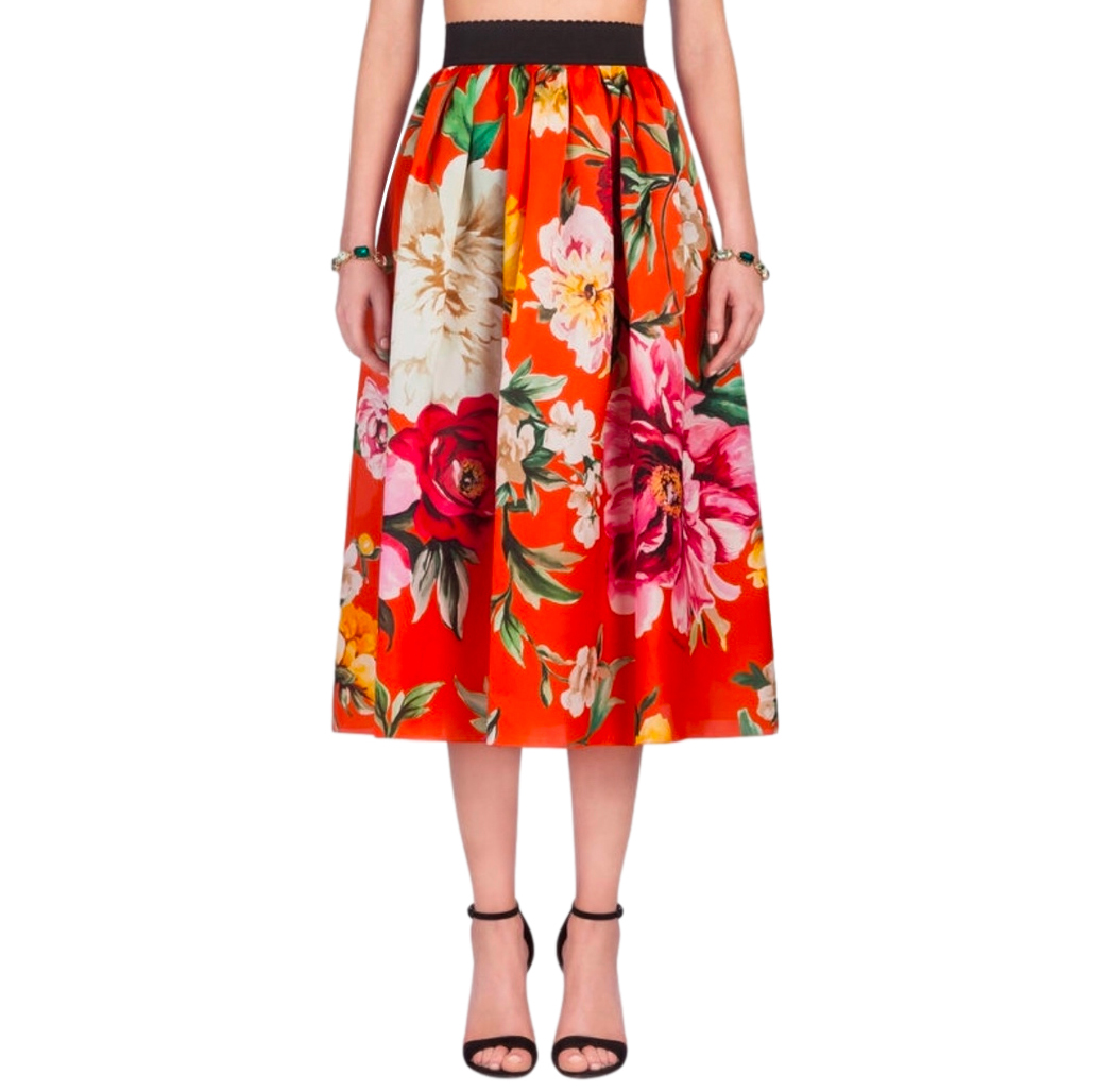 dolce and gabbana midi skirt