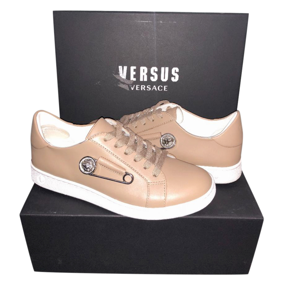 versus versace safety pin trainers