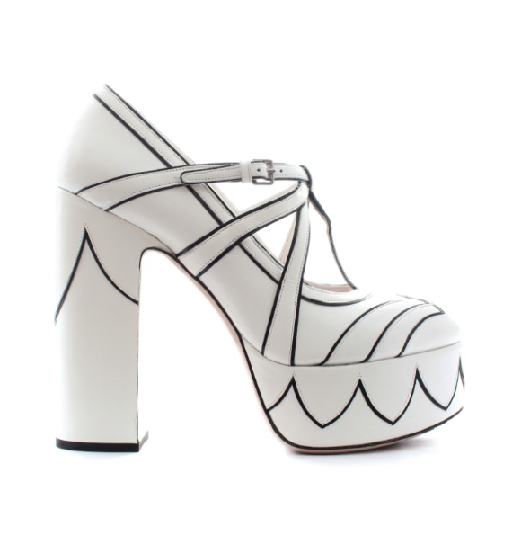 miu miu white heels